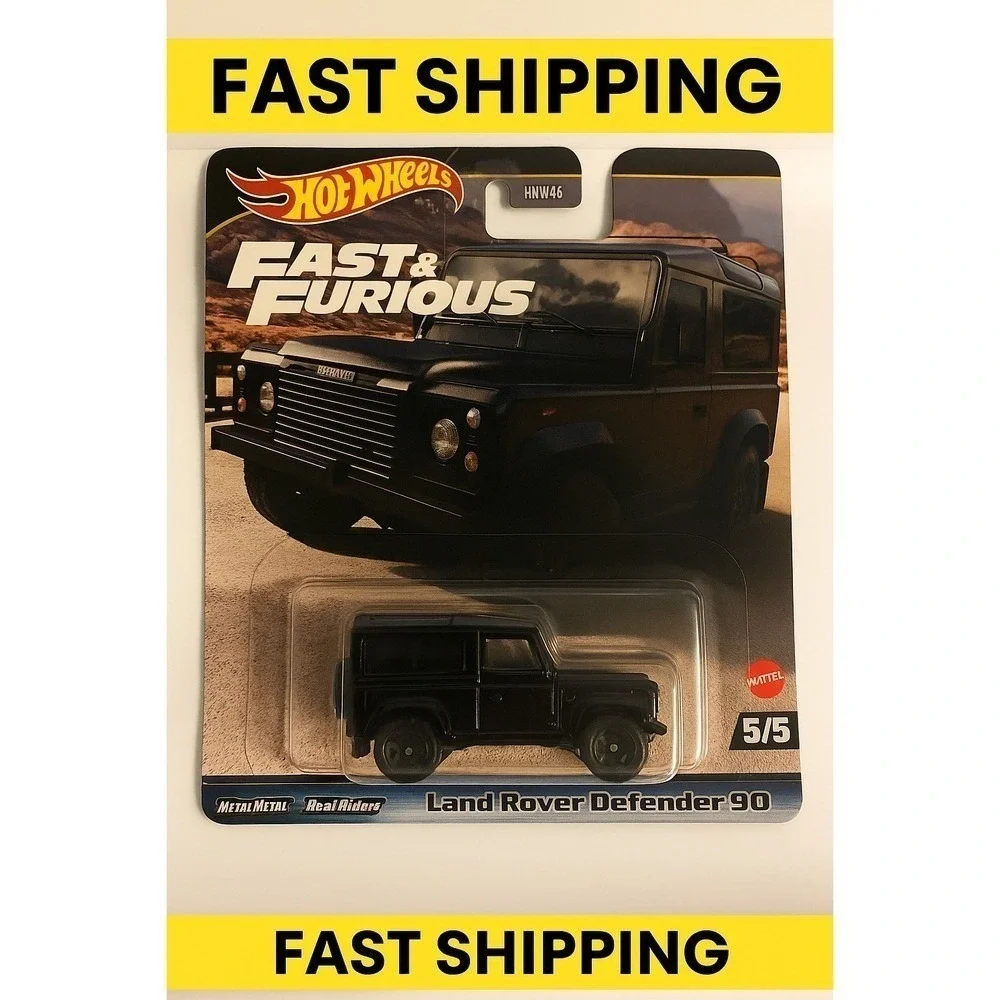 Hot Wheels Premium Fast & Furious Land Rover Defender 90 – Metal/Metal, Real Rid